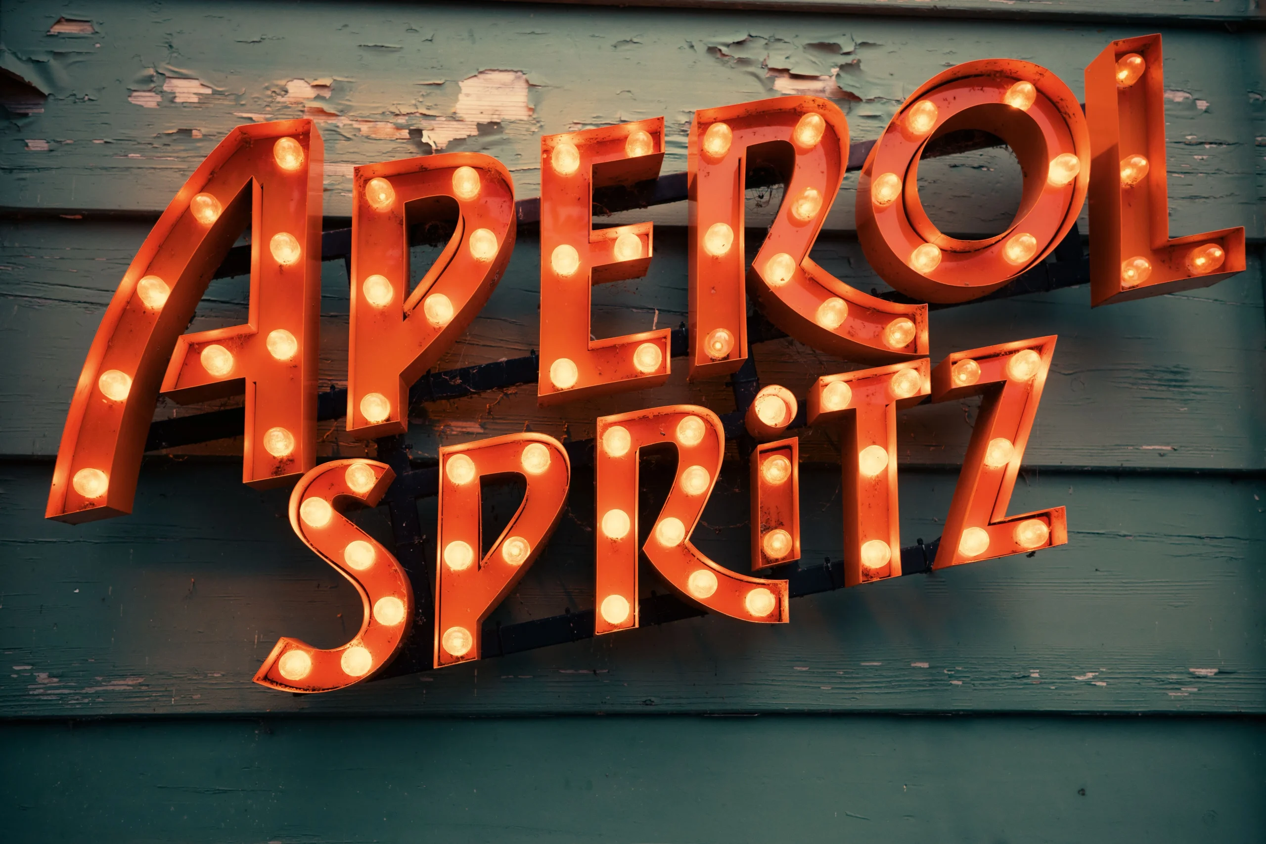 Close-up of front-lit channel letters showing clean sign faces and even illumination