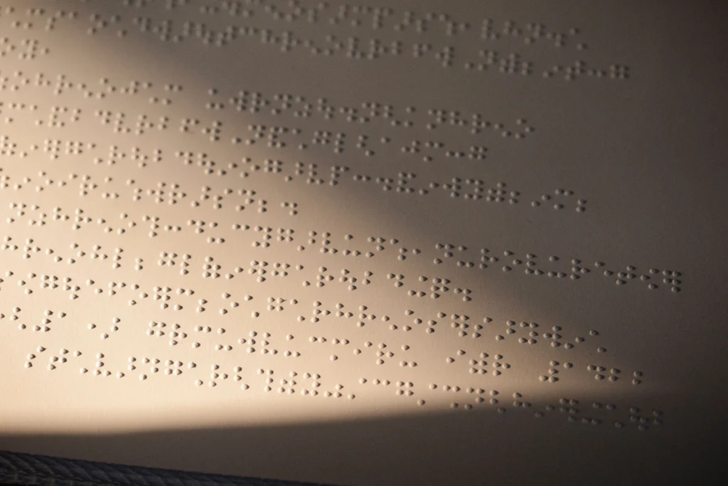 Braille Signs: Complete Guide to Accessible Tactile Signage, Types, Requirements & Design braille signs Common types of Braille signs, including room number, restroom, hotel, office, and tactile accessibility signs.