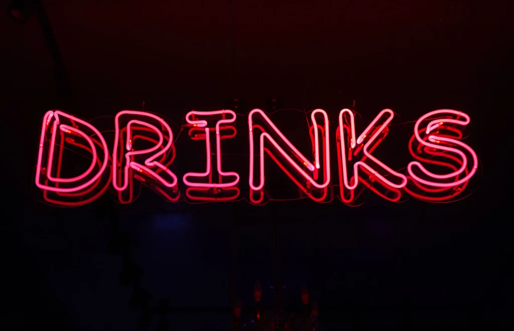 Neon-style LED signs with bright illuminated lettering for eye-catching business branding and visibility.
